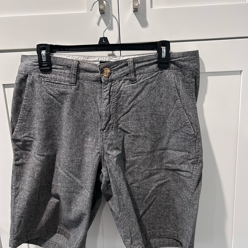 Gray Casual Shorts